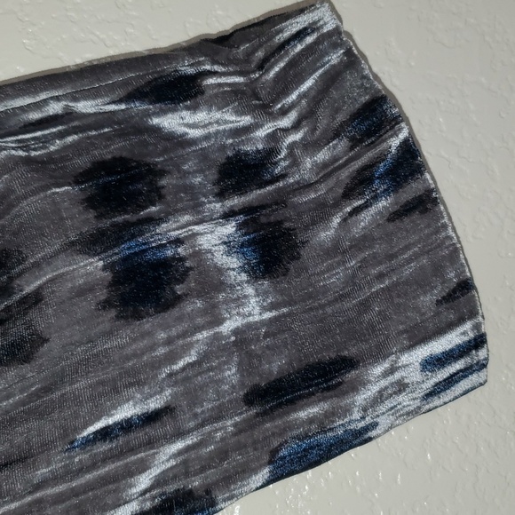 Pure Jill Open Front Shibori Print Velvet Cardigan Jacket Large - Picture 5 of 7